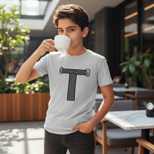 Alfabet T-shirt Letter T