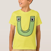 Alfabet T-shirt Letter U (Voorkant)