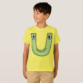Alfabet T-shirt Letter U (Voorkant volledig)