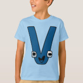 Alfabet T-shirt Letter V (Voorkant)