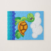 Alfabet T voor het Raadsel van de Schildpad Legpuzzel (Horizontaal)