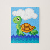 Alfabet T voor het Raadsel van de Schildpad Legpuzzel (Verticaal)