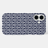Alfabet Tekstpatroon Aangepaste Initialen Monogram Case-Mate iPhone Case (Achterkant (horizontaal))
