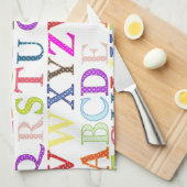 Alfabet Theedoek (Quarter Fold)
