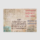 Alfabet Tissuepapier (Voorkant)