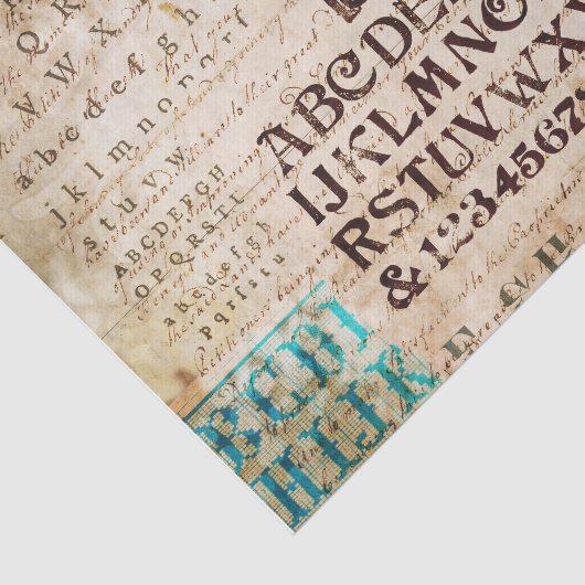 Alfabet Tissuepapier (Detail)