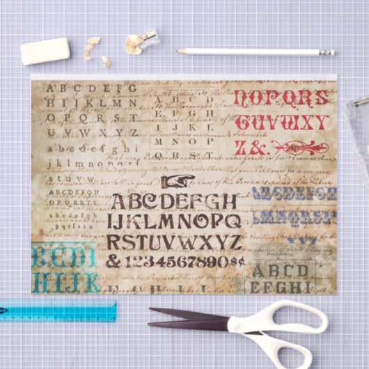 Alfabet Tissuepapier (Craft)