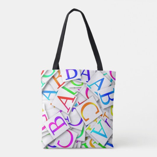 Alfabet Tote Bag (Achterkant)