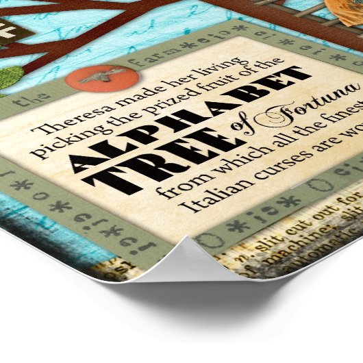 Alfabet Tree of Fortuna Poster (Hoek)