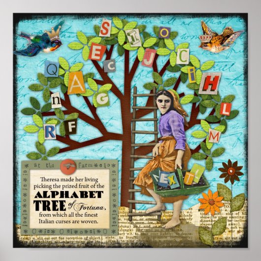 Alfabet Tree of Fortuna Poster (Voorkant)