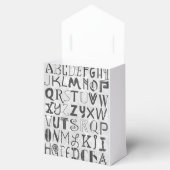 alfabet typografie Favor Box Bedankdoosjes (Geopend)