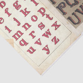  alfabet Typografie Ontkleuringspagina Collage Tissuepapier (Detail)