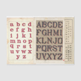  alfabet Typografie Ontkleuringspagina Collage Tissuepapier