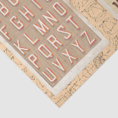 alfabet Typografie wiskundige collage Tissuepapier (Detail)