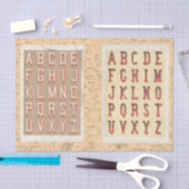 alfabet Typografie wiskundige collage Tissuepapier (Craft)