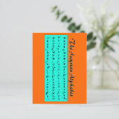 alfabet van assyrian briefkaart (Staand voorkant)