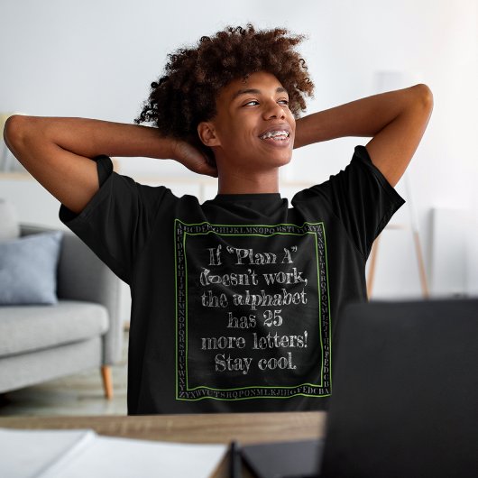 Alfabet van mogelijkheden t-shirt