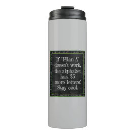 Alfabet van mogelijkheden thermosbeker