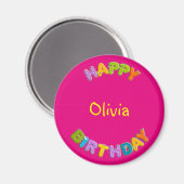 alfabet - verjaardag van dieren magneet (Voorkant / Achterkant)