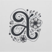 Alfabet versieringen Custom Vinyl Letter Sticker" Sticker (Voorkant)