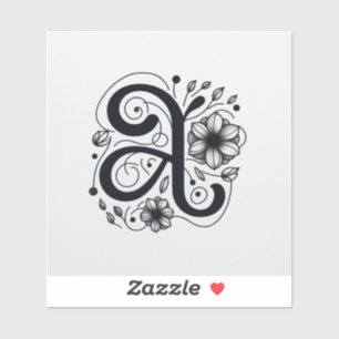 Alfabet versieringen Custom Vinyl Letter Sticker" Sticker