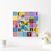 Alfabet Vierkante Klok (Huis)