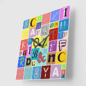 Alfabet Vierkante Klok (Hoek)