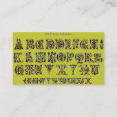 Alfabet Visitekaartje uit de 11e eeuw (Achterkant)