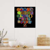 Alfabet voor de kinderkamer poster (Keuken)
