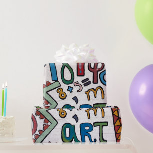 Alfabet voor kinderen cadeaupapier