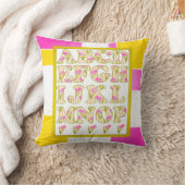 Alfabet voor kinderen, leer het alfabet, ABC Kussen (Deken)