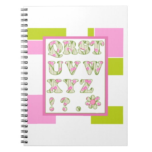 Alfabet voor kinderen, leer het alfabet, ABC Notitieboek (Voorkant)