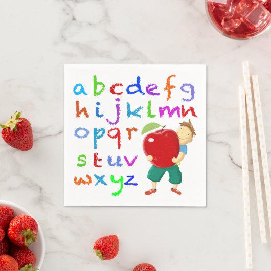 Alfabet voor leerkrachten servet (Insitu)