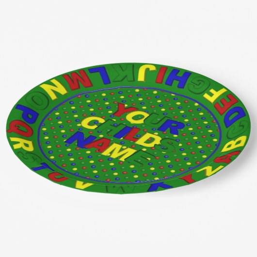 Alfabet voor primaire Stippen, Bord voor groenboek (Gekanteld)