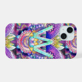 Alfabet W iPhone 15 Case (Achterkant horizontaal)