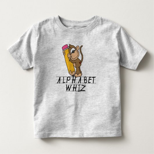 ALFABET-WHIZ KINDER SHIRTS (Voorkant)