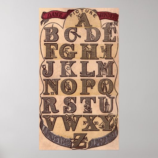 Alfabet wijzigen poster (Voorkant)