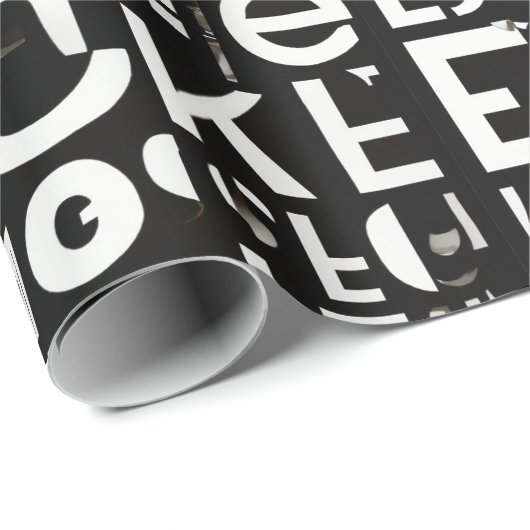Alfabet wrapping papier ontwerp (Rol Hoek)