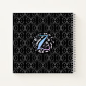 Alfabet Z Monogram Handschrift Notitieboek (Achterkant)