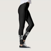 Alfabet Zwart Wit Leggings (Rechts)