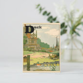 Alfabetbrief (Duck and Ducklings) Briefkaart (Staand voorkant)