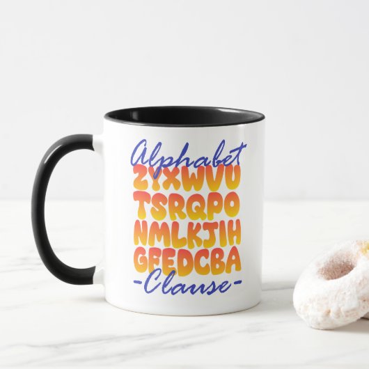 Alfabetclausule in Cobol-programmering Mok (Met donut)