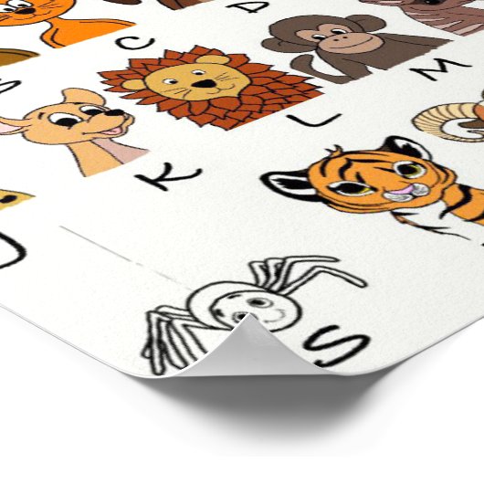 Alfabetdieren Poster (Hoek)