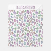 Alfabeteketters Fleece Deken (Voorkant)