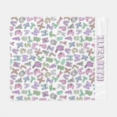 Alfabeteketters Fleece Deken (Voorkant (Horizontaal))