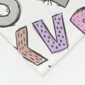 Alfabeteketters Fleece Deken (Hoek)