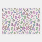 Alfabeteketters Inpakpapier Vel (Voorkant 3)