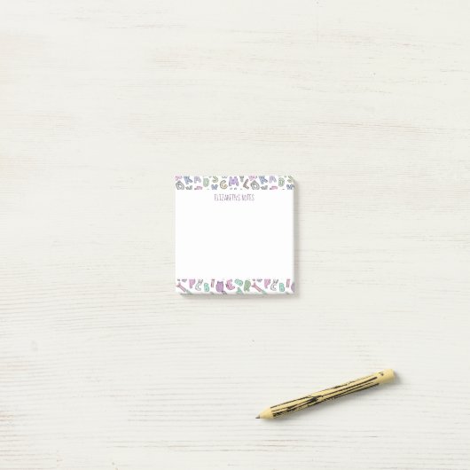 Alfabeteketters Post-it® Notes (Op bureau)