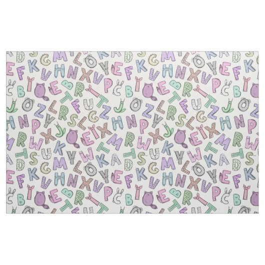 Alfabeteketters Stof (Fat Quarter)