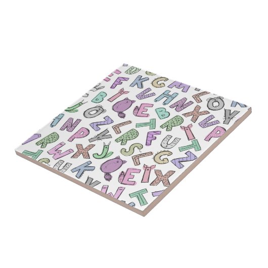 Alfabeteketters Tegeltje (Zijkant)